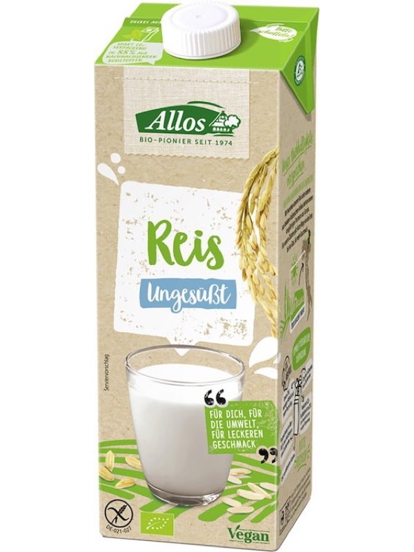 Reis-Drink - ungesüßt (Bio, 1L) von Allos.