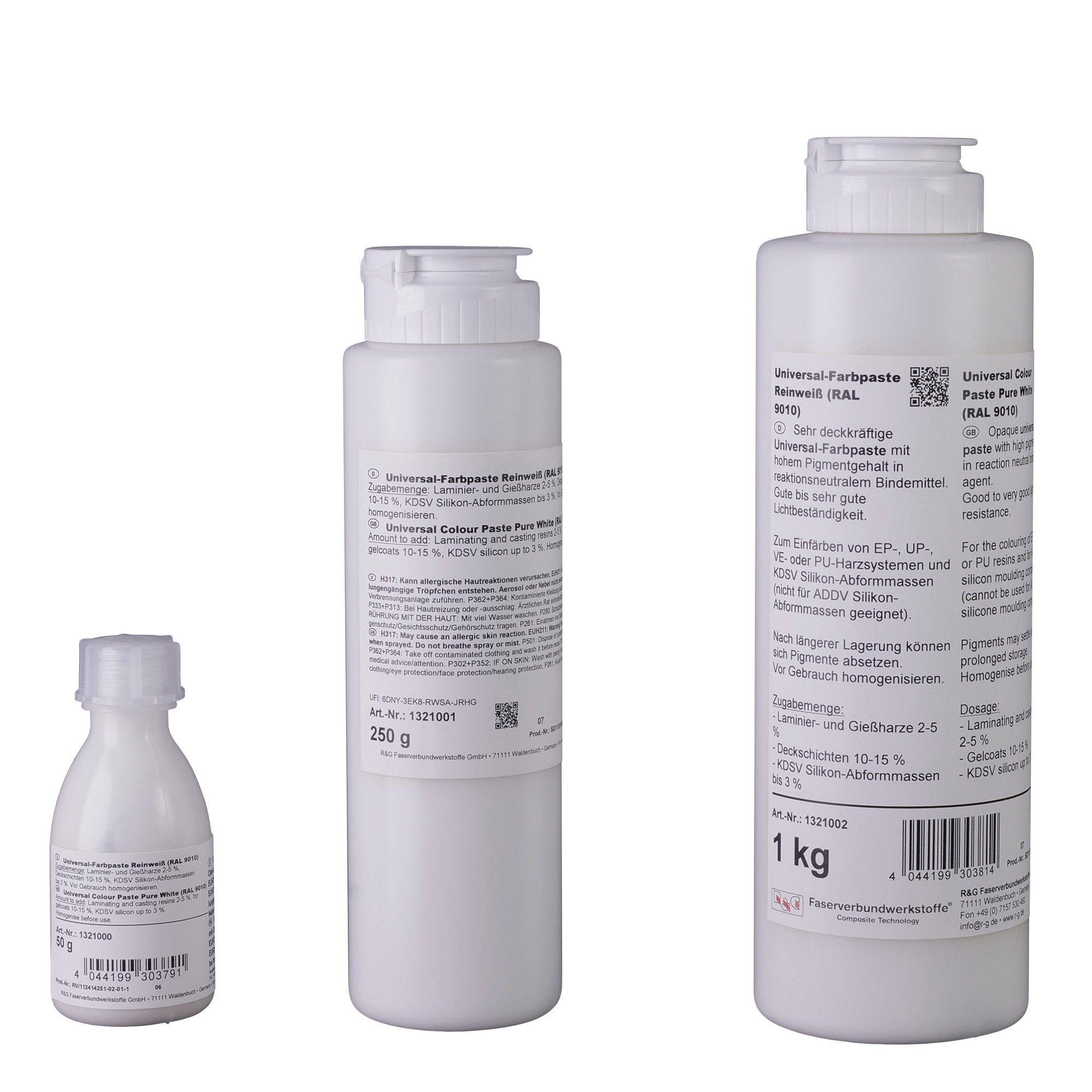 Universal Epoxy Colour Paste Pure White RAL 9010 R G