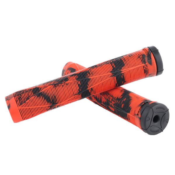 anaquda swirl grips - black / red