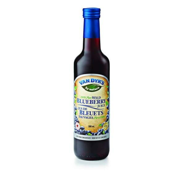 Wilde Blaubeere (wild Blueberry) Saft von Van Dyk´s aus Kanada