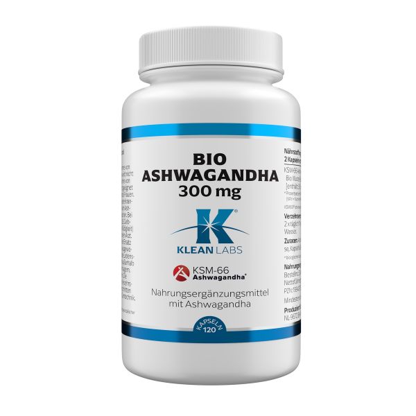 Ashwagandha Bio Wurzel-Extrakt 300 mg | Klean-Labs