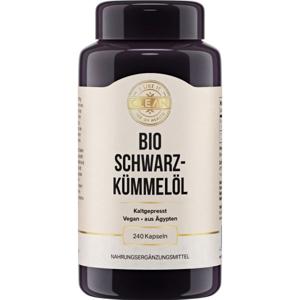 Bio Schwarzkümmelöl 500 mg  vegan | I-Like-It-Clean