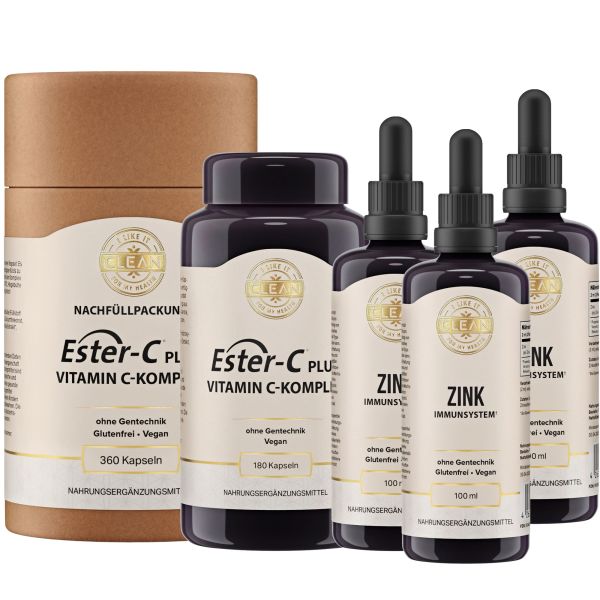 Zink flüssig & Ester-C Immunpaket