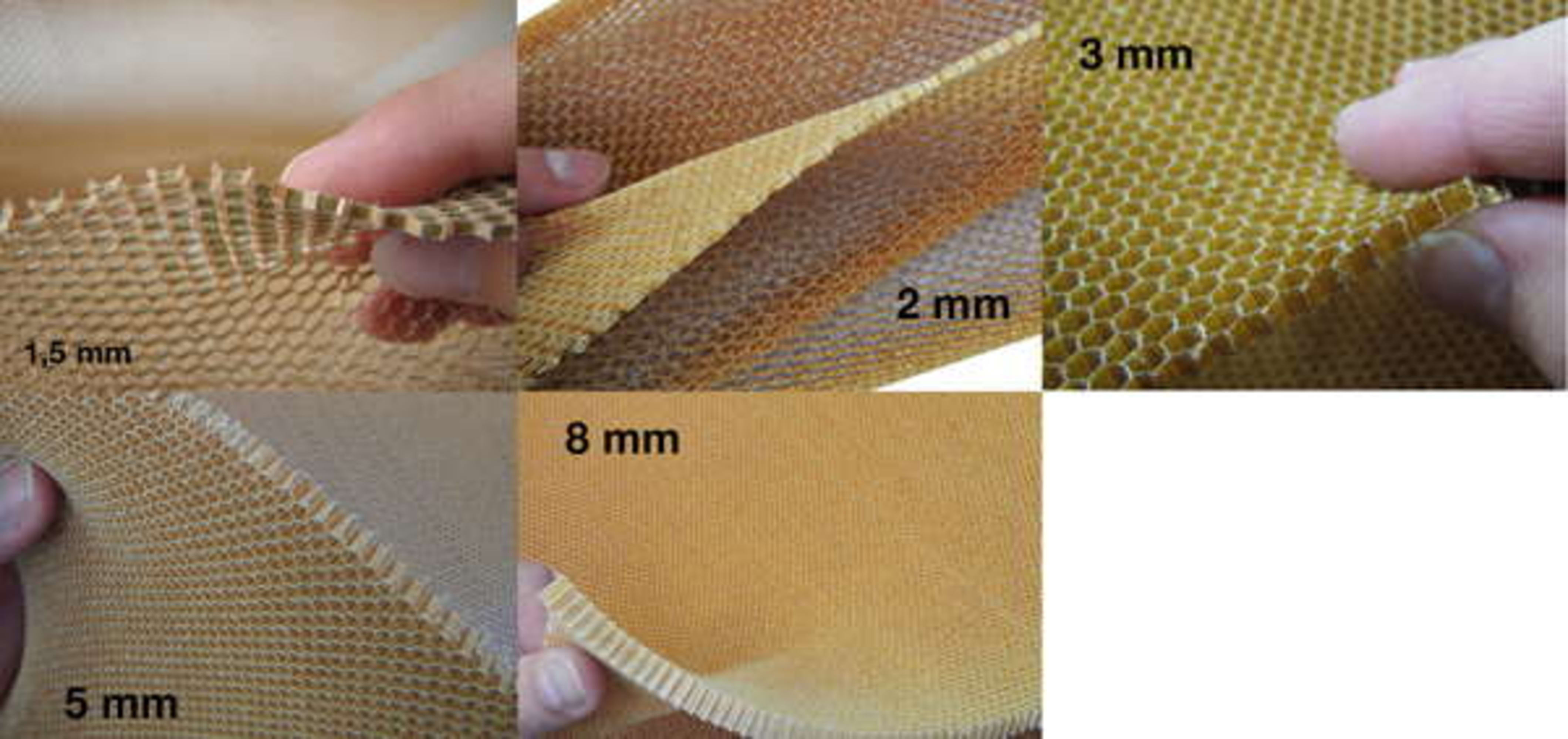 Aramid honeycomb 29 kg/m³ (Aero) 1120 x 1220 mm, cell size: 3.2 mm, image 2