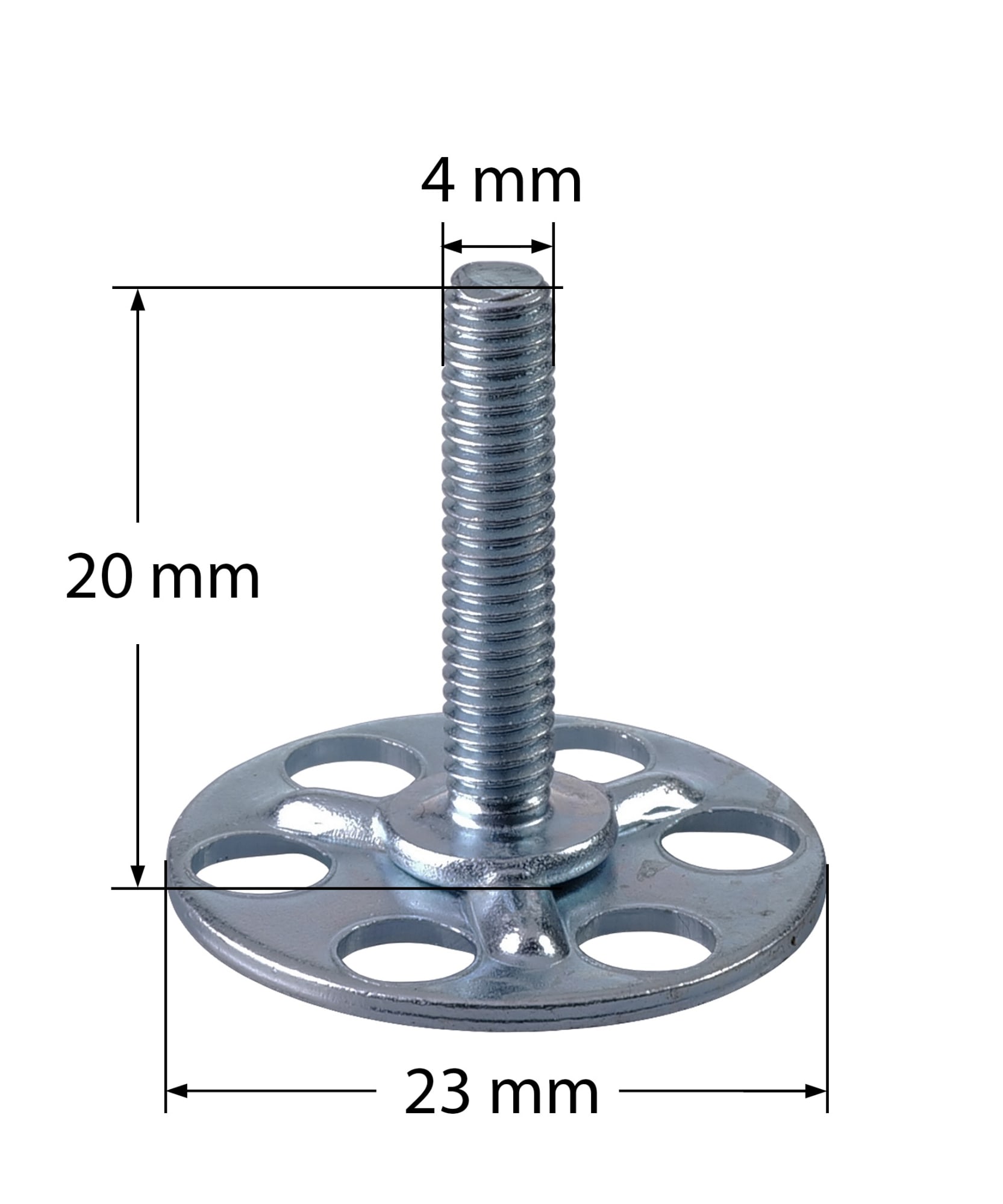 Composite screw MSM1 B23 (M4 x 20 mm) , image 2