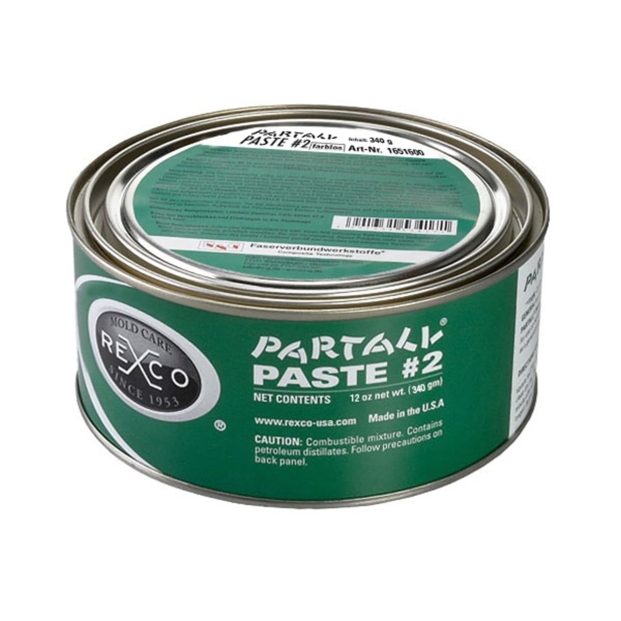 Partall Paste Wax #2 in stock. Excellent mold release - Fibre Glast