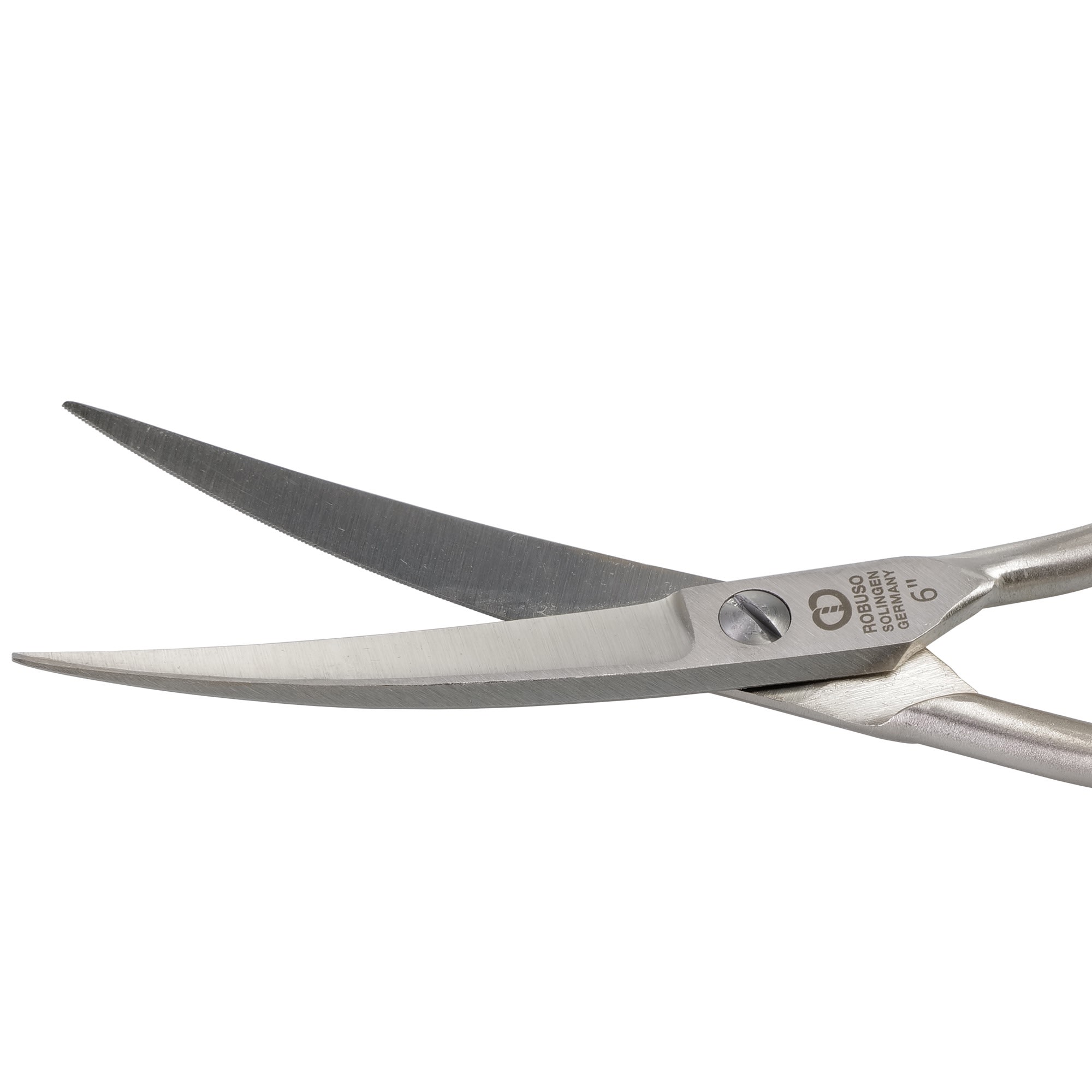 Fabric scissors curved (offset handles), 16 cm / 6" length, image 3