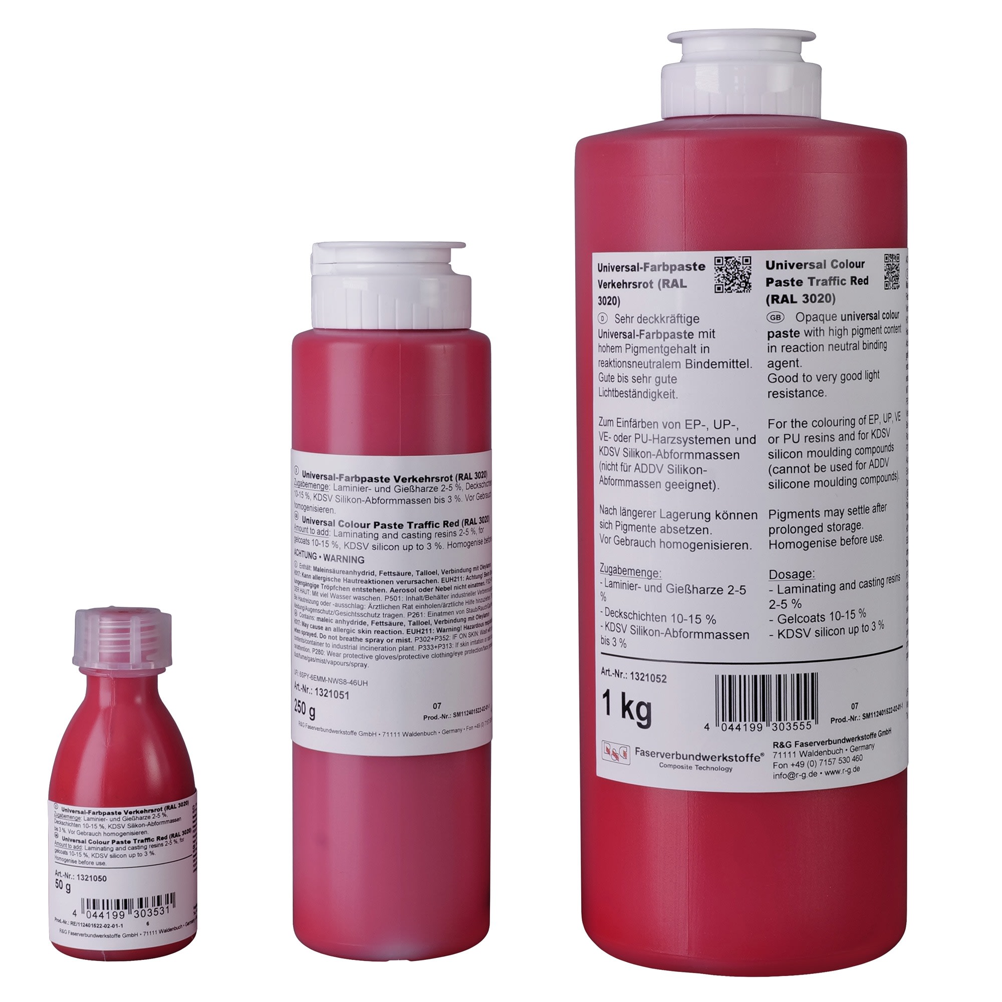 Universal Epoxy Colour Paste Traffic red (RAL 3020) 