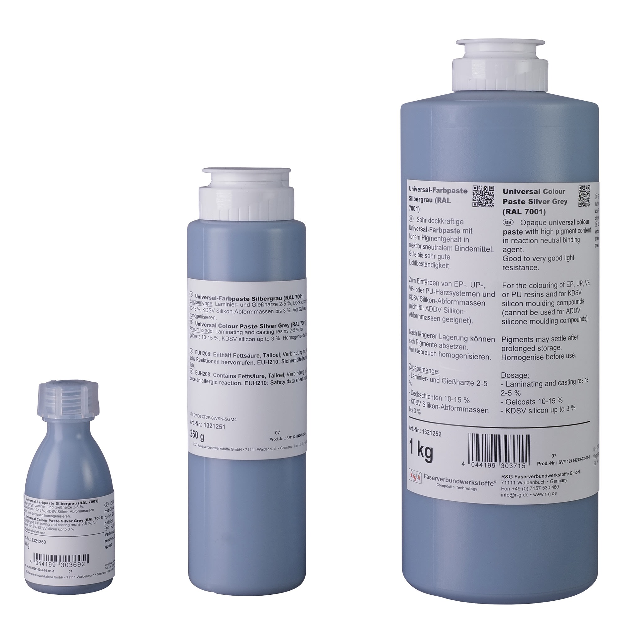 Universal Epoxy Colour Paste Silver grey (RAL 7001) 