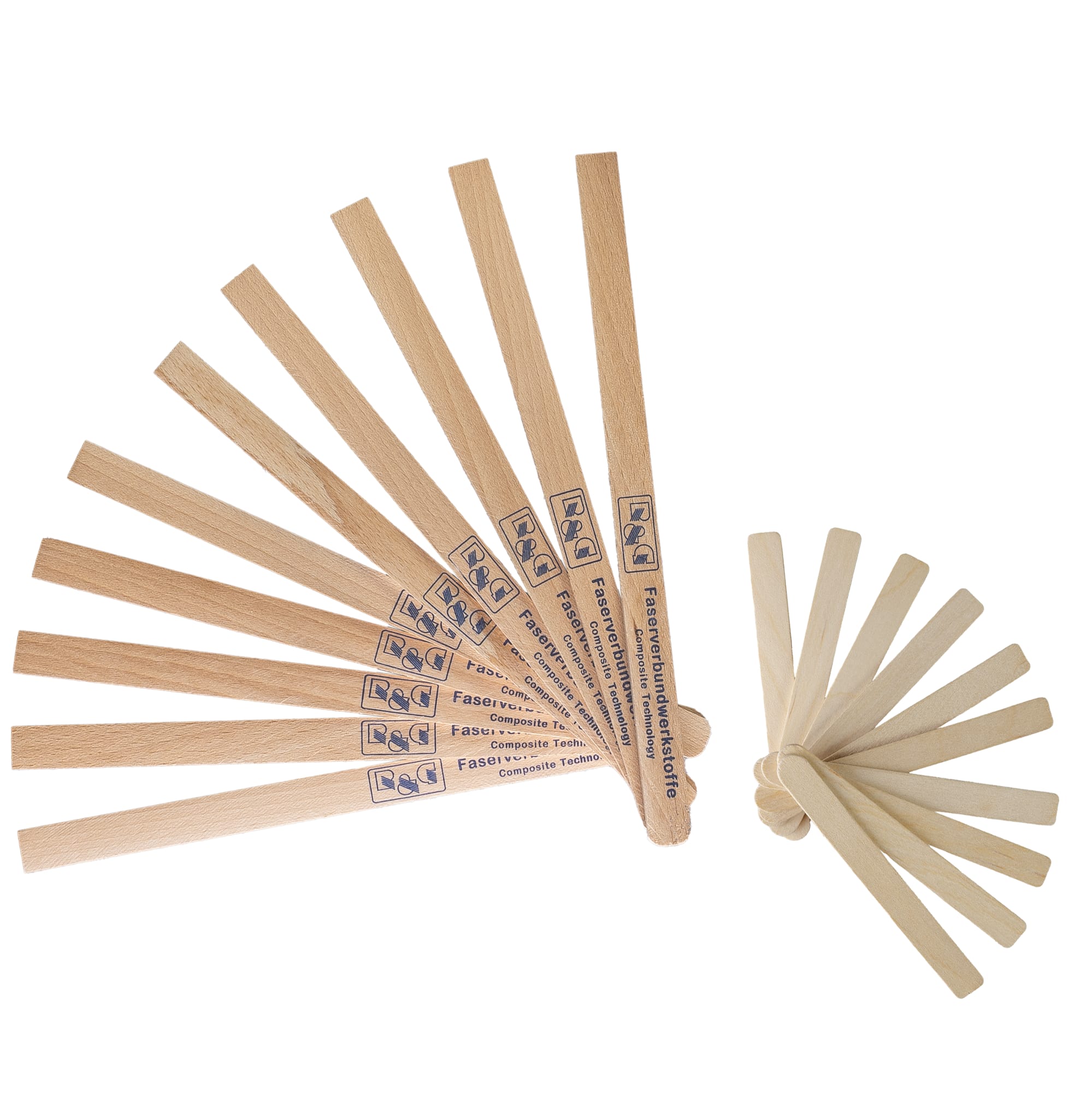 Wooden mixing spatulas