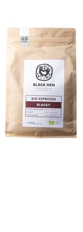 Black Hen Bio Espresso „Blacky“ (Bohnen, 1000 g)