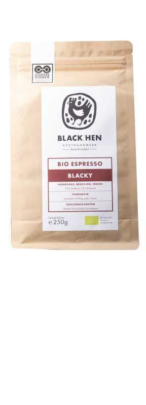 Black Hen Bio Espresso „Blacky“ (Bohnen, 250 g)