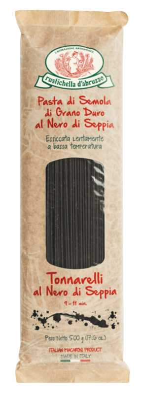 Rustichella d’Abruzzo Spaghetti mit Sepia-Tinte, 500g