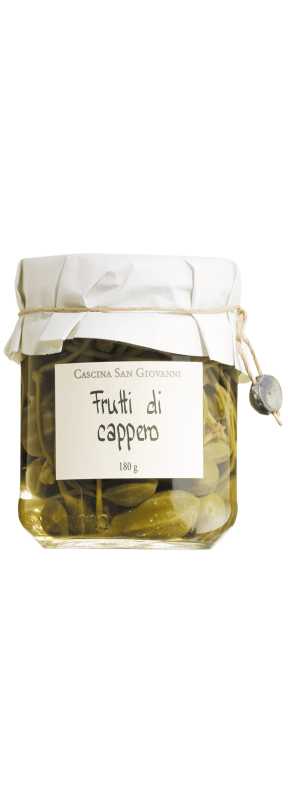 San Giovanni Frutti di cappero, Kapernäpfel in Weinessig (200g; Abtropfgewicht: 100g)