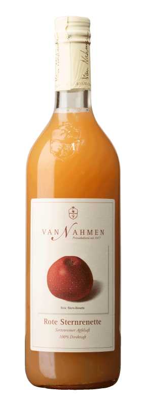 Produktfoto: Van Nahmen Rote Sternrenette, Sortenreiner Apfelsaft (100% Direktsaft)