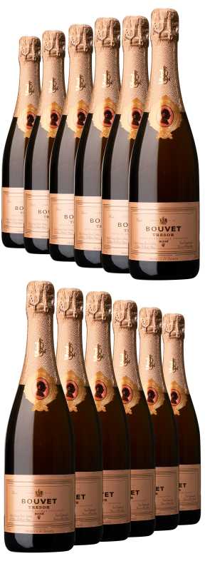 Bouvet 12x „Trésor“ Saumur Brut, rosé