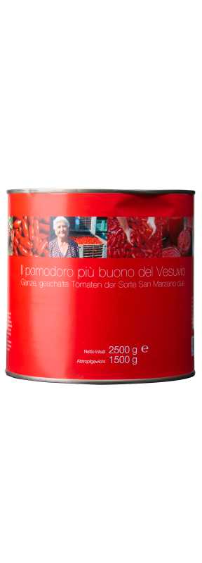 Sarnese-Nocerino Pomodoro San Marzano Tomaten rot (2,5 kg; Abtropfgewicht: 1,5 kg)