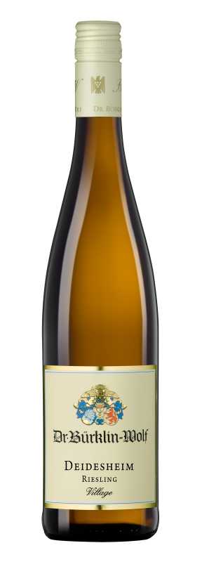 Produktfoto: Weinflasche Dr. Bürklin-Wolf Deidesheim Riesling mit Etikett.