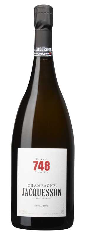 Produktfoto: Champagnerflasche Jacquesson Cuvée n° 748 Grand Vin Extra-Brut, 1,5L.