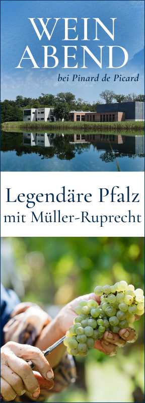 Produktfoto:  „Legendäre Pfalz – Vom Saumagen bis zum Weilberg“ mit Müller-Ruprecht | Weinabend 2026