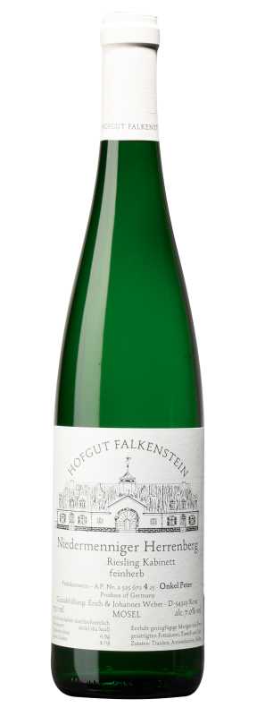 Produktfoto: Falkenstein Niedermenniger Herrenberg Riesling Kabinett feinherb (Fass „Onkel Peter“ AP4) 2025