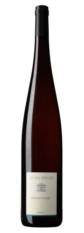 Produktfoto: Schlegelflasche mit Etikett “Georg Breuer Berg Rottland Rheingau“.