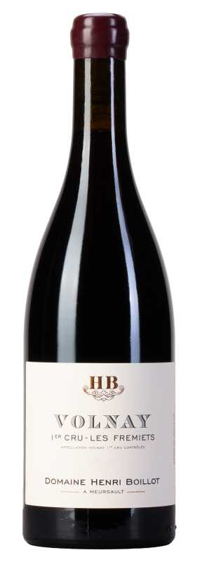 Produktfoto: Weinflasche mit Etikett 'Volnay 1er Cru-Les Fremiets' von Henri Boillot.