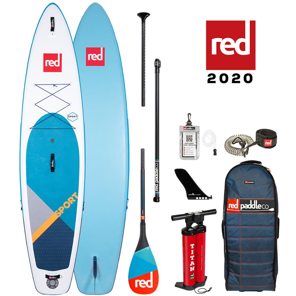 Red Paddle SUP Board Co SPORT 11'0 x 30 - inkl. Carbon Paddel  und Leash - 2020