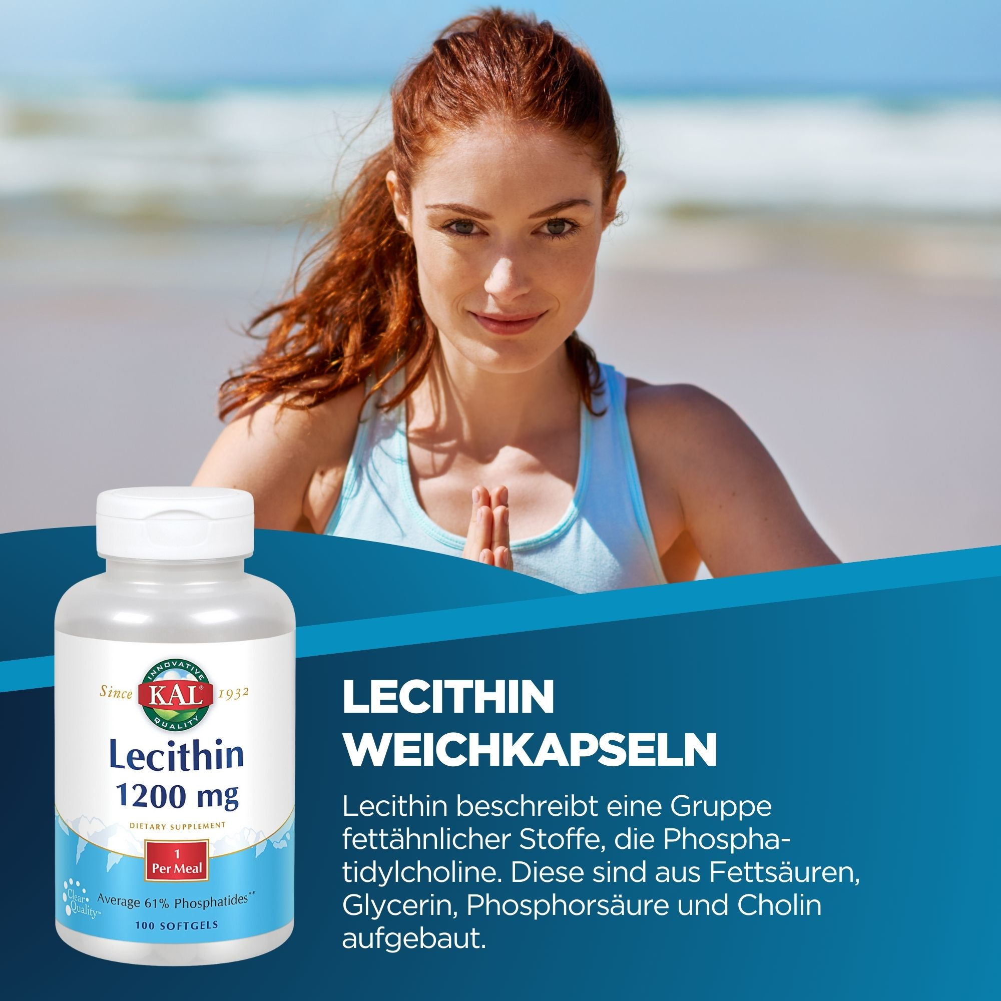 Sojalecithin  480 Kapseln á 1200 mg Premium Lecithin Phosphatiden Hochdosiert 