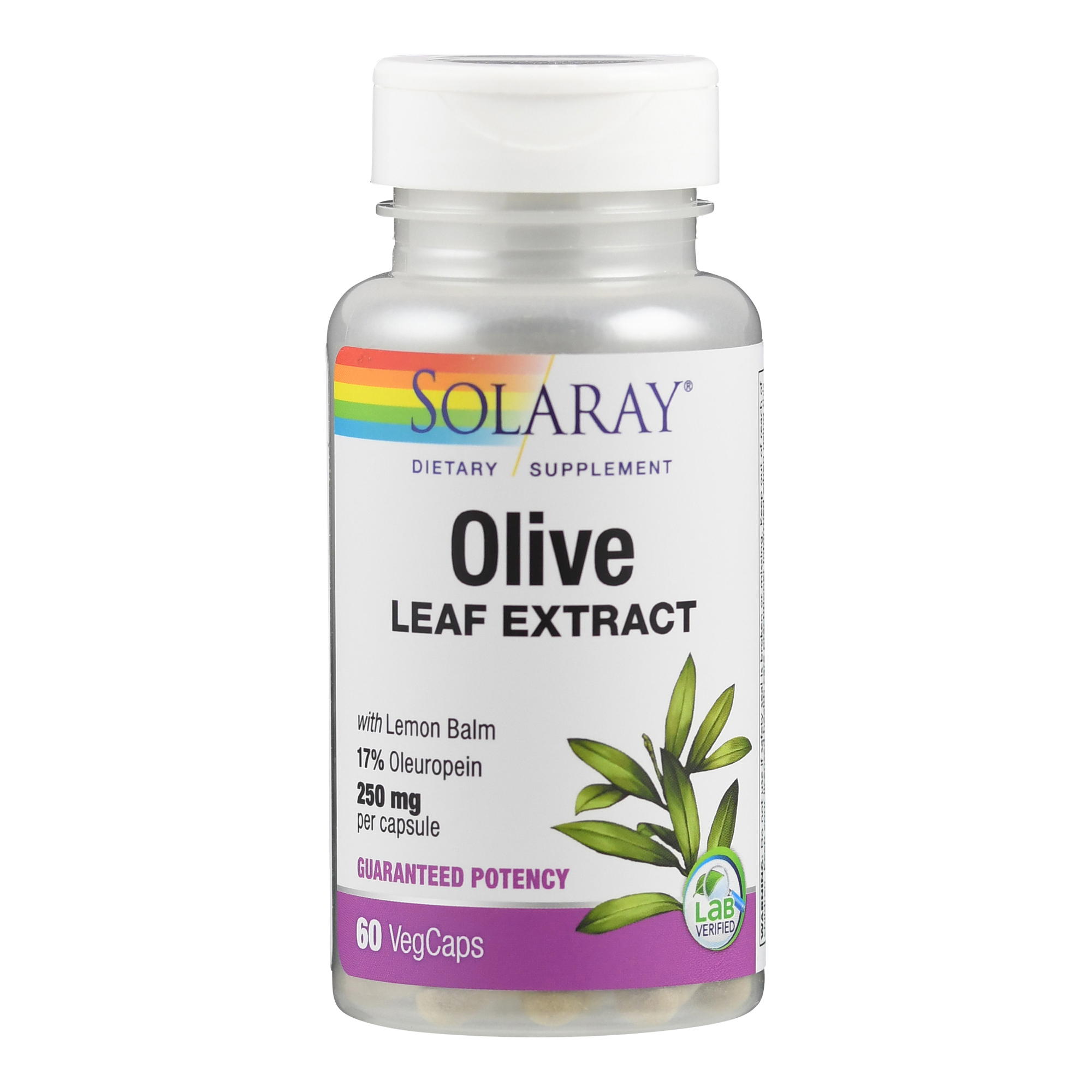 Olivenblattextrakt 250 mg von Solaray.