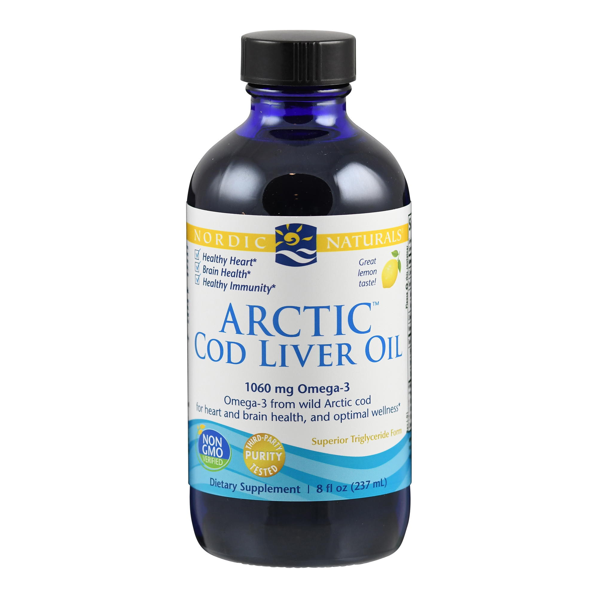 Arctic Cod Liver Oil, Zitrone, flüssig von Nordic Naturals.
