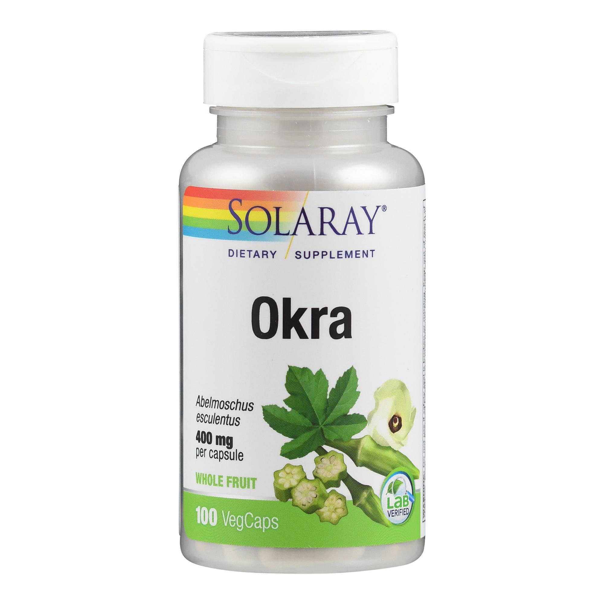 Okra 460 mg von Solaray.