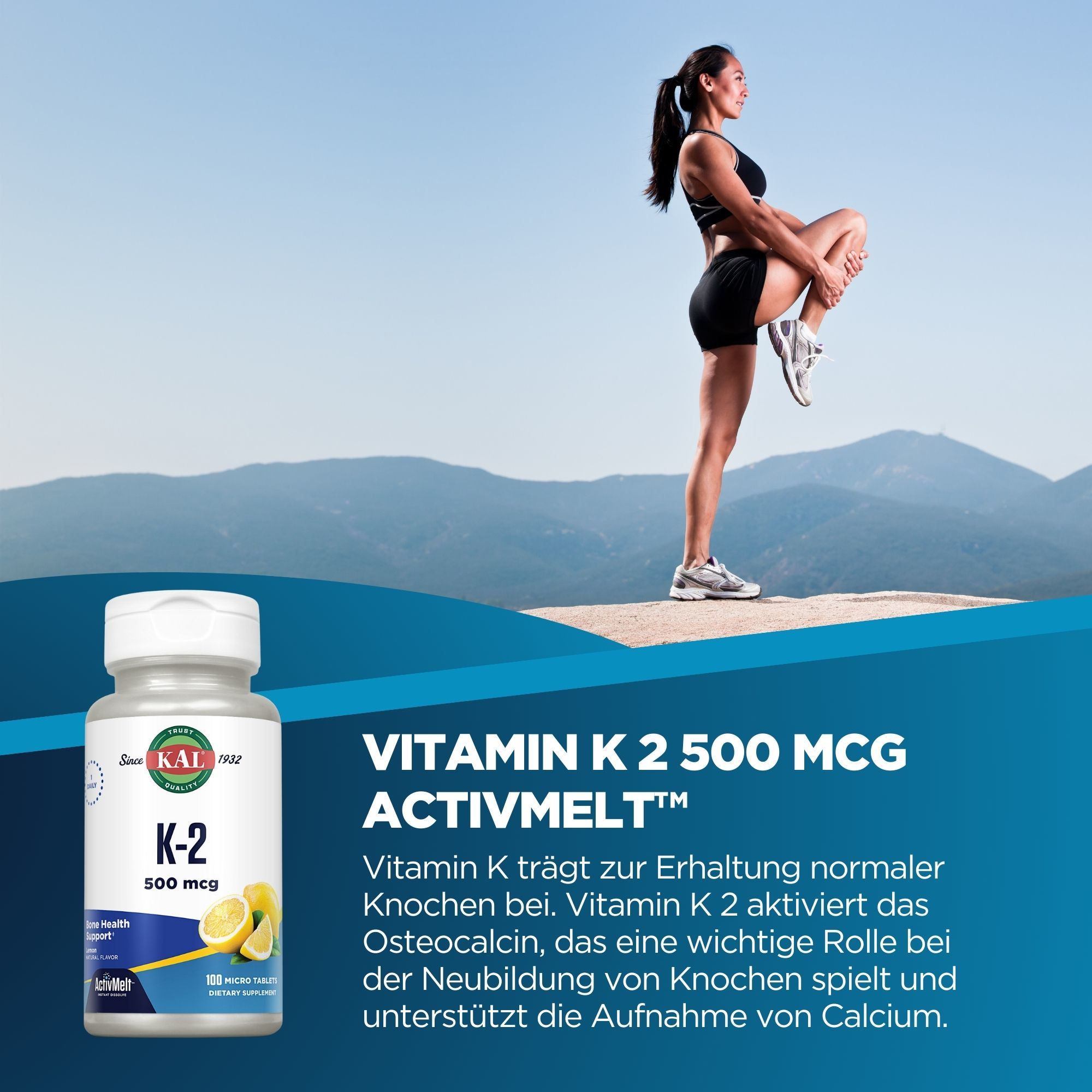 Vitamin K2 500 mcg ActivMelt™ jetzt online bestellen