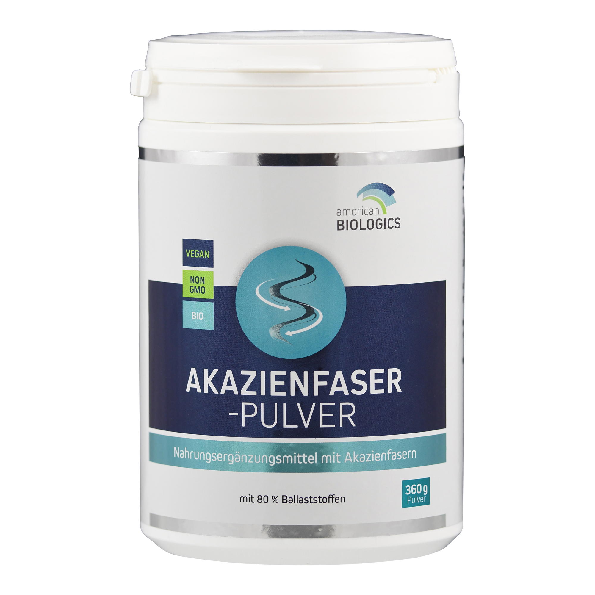 Akazienfaser-Pulver (Bio-Certified by Ecocert SA F 32600) von American Biologics.