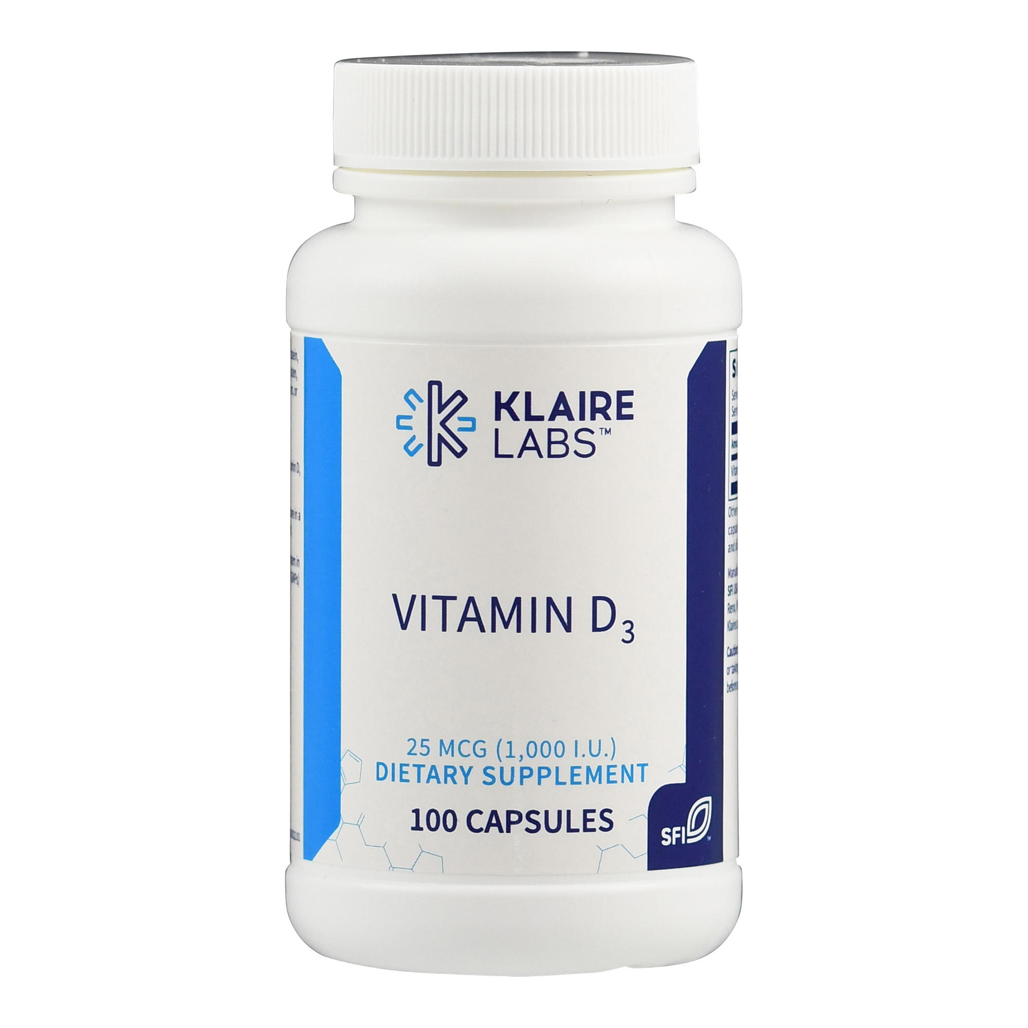 Vitamin D3 (1000 I.E.) Klaire Labs