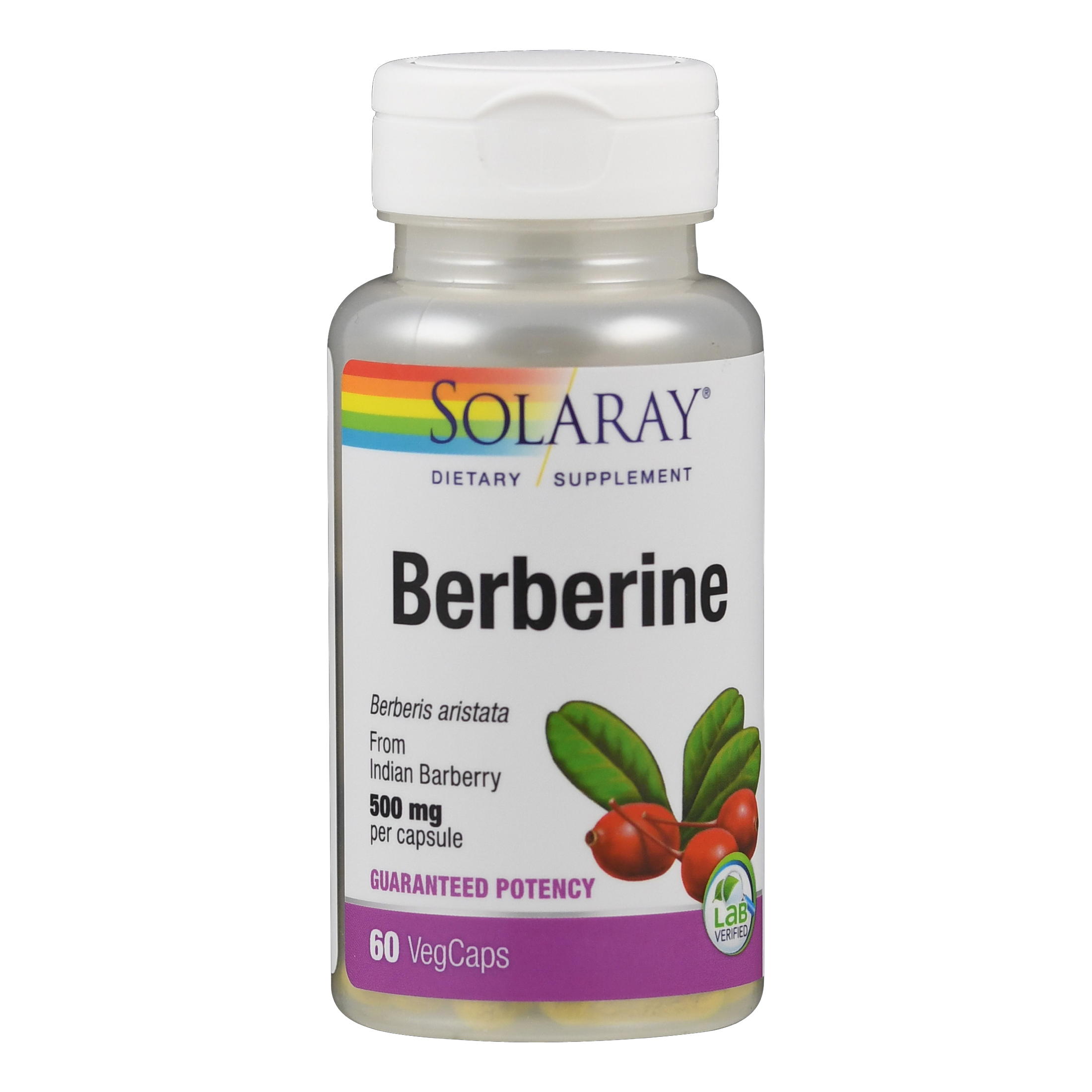Berberin 500 mg I vegan I laborgeprüft von Solaray.
