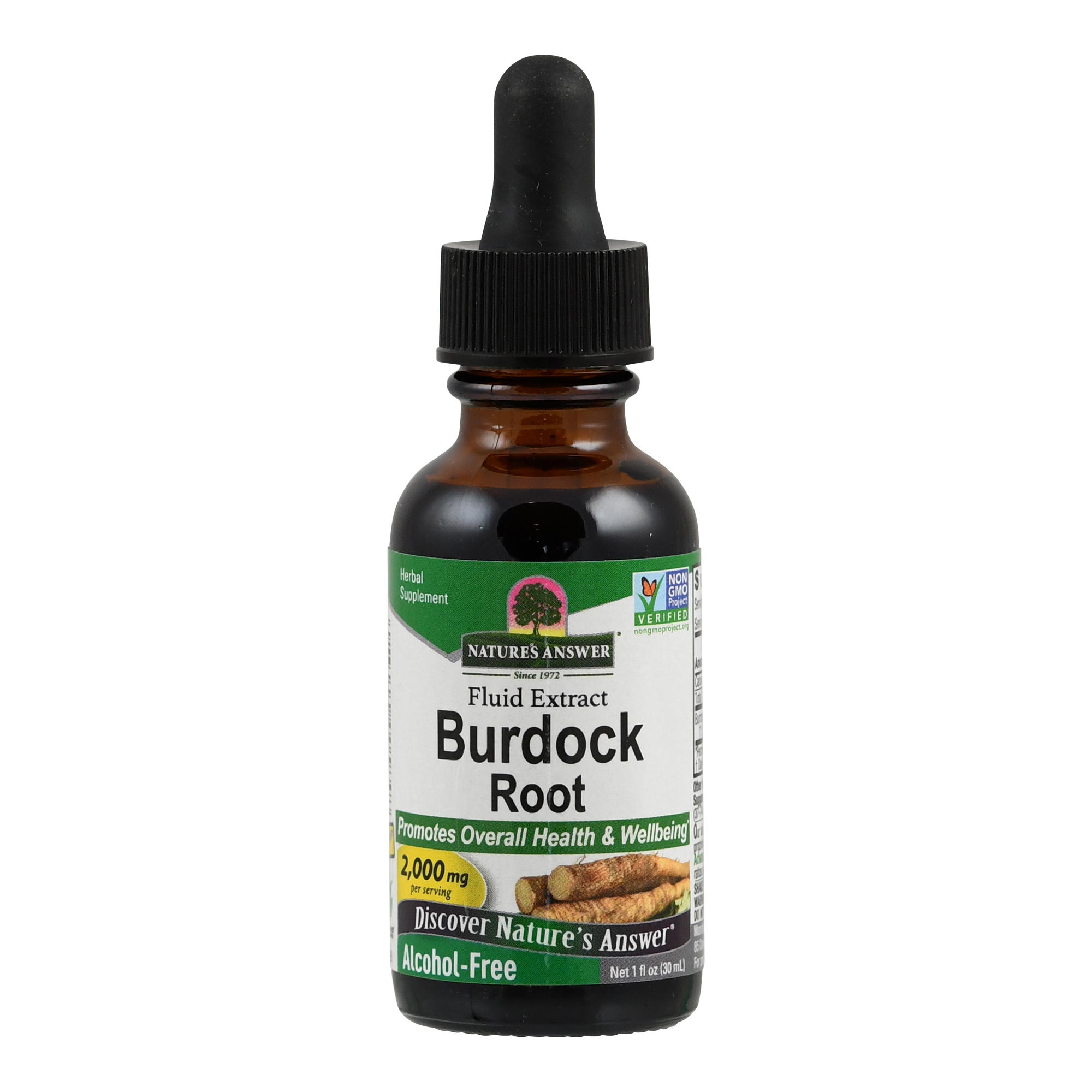 Burdock Root Extrakt  (ohne Alkohol) (Klettenwurzel) von Nature's Answer.