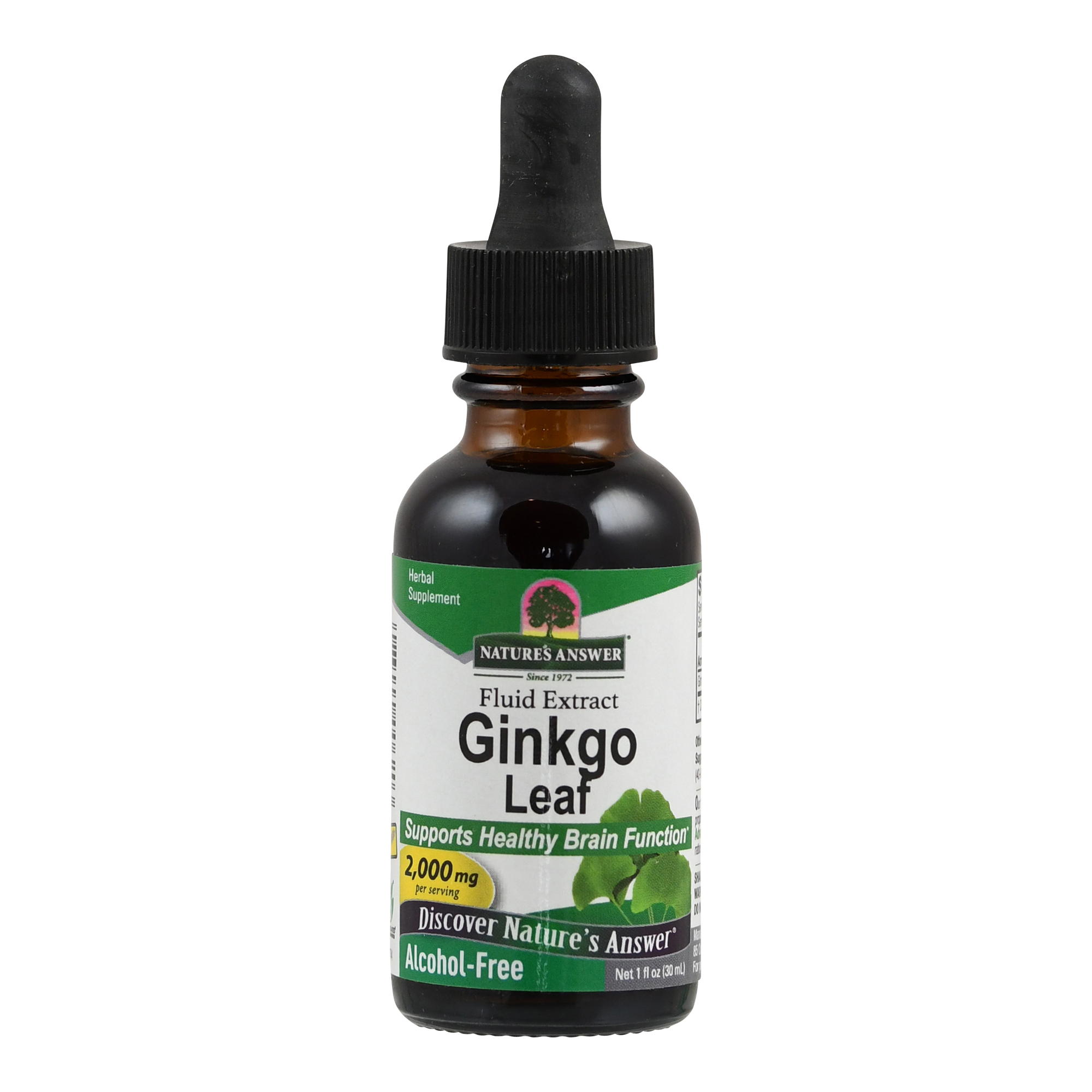 Ginkgo Extrakt (ohne Alkohol) von Nature's Answer.