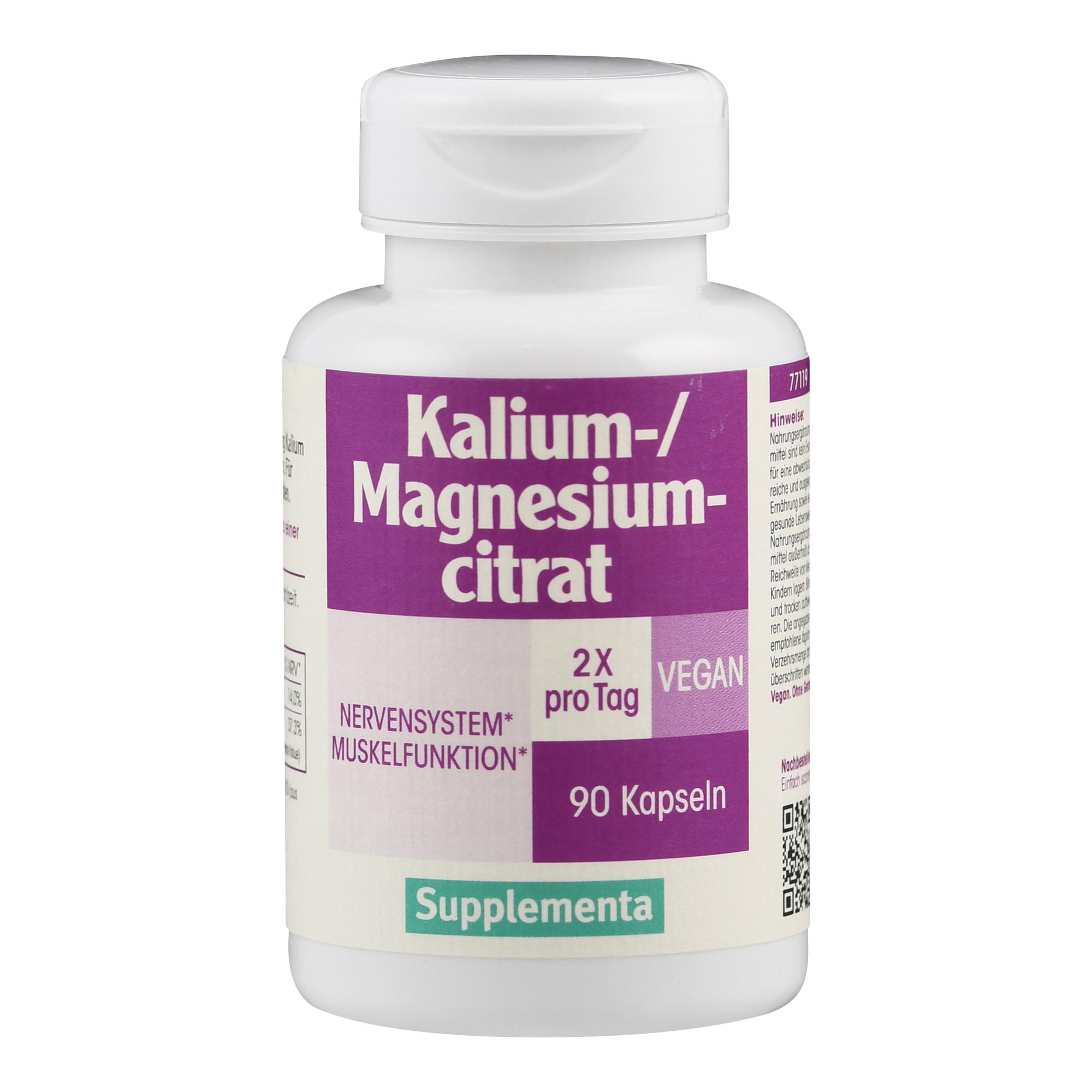 Kalium-Magnesiumcitrat | Supplementa von Supplementa.