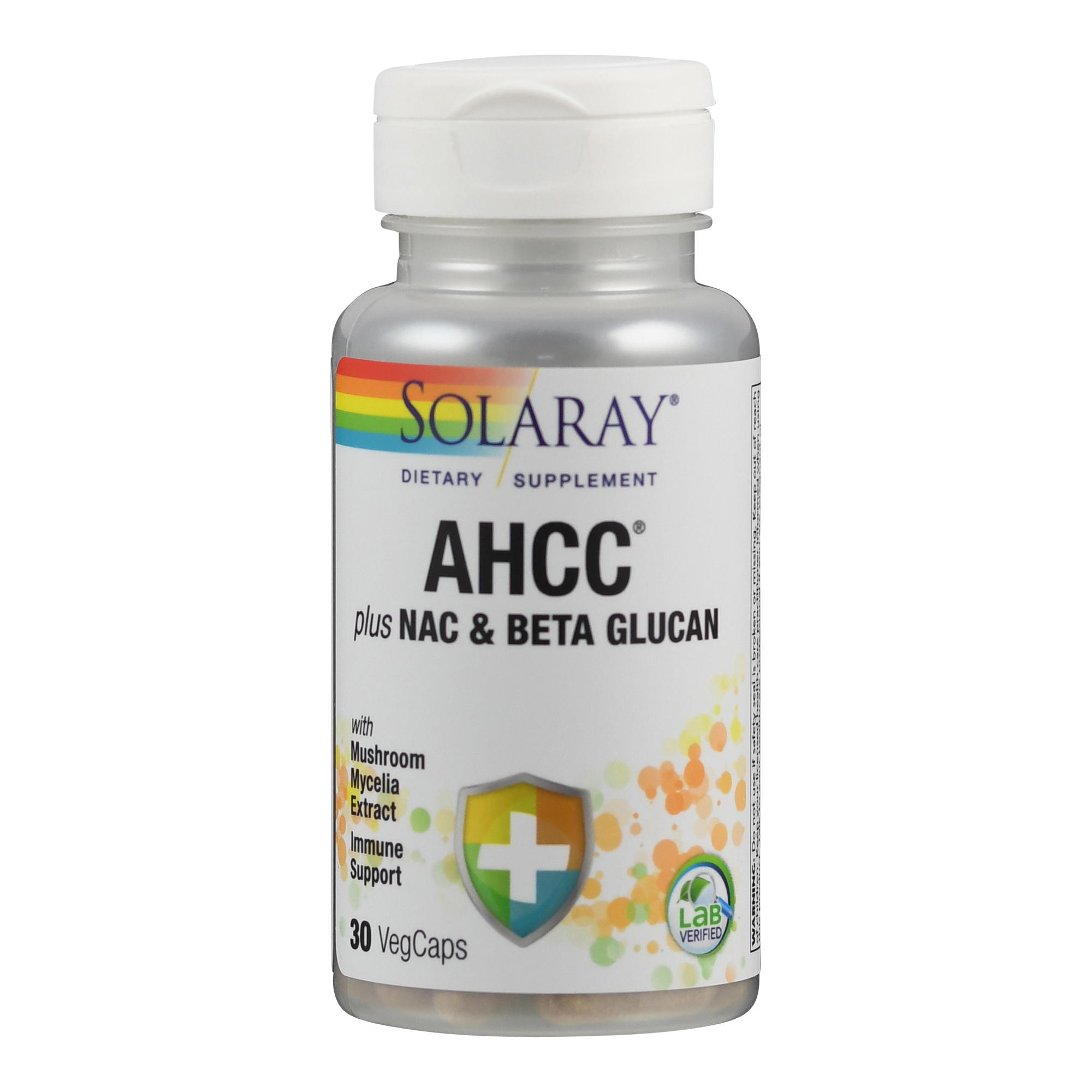 AHCC® Plus NAC & Beta-Glucan von Solaray.