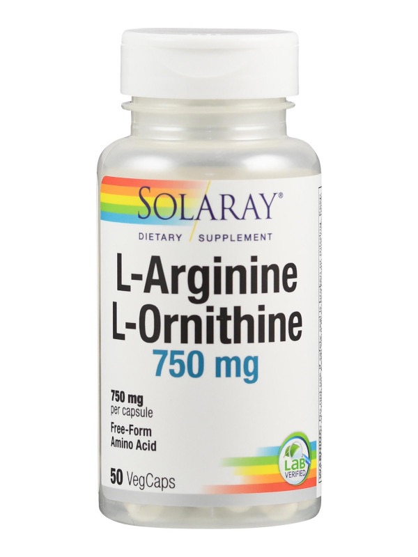L-Arginin & L-Ornithin von Solaray.