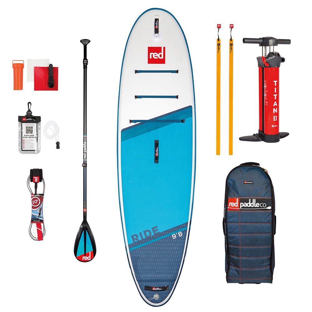 Red Paddle SUP Board Co RIDE MSL 9'8 x 31 - inkl. Paddle und Leash