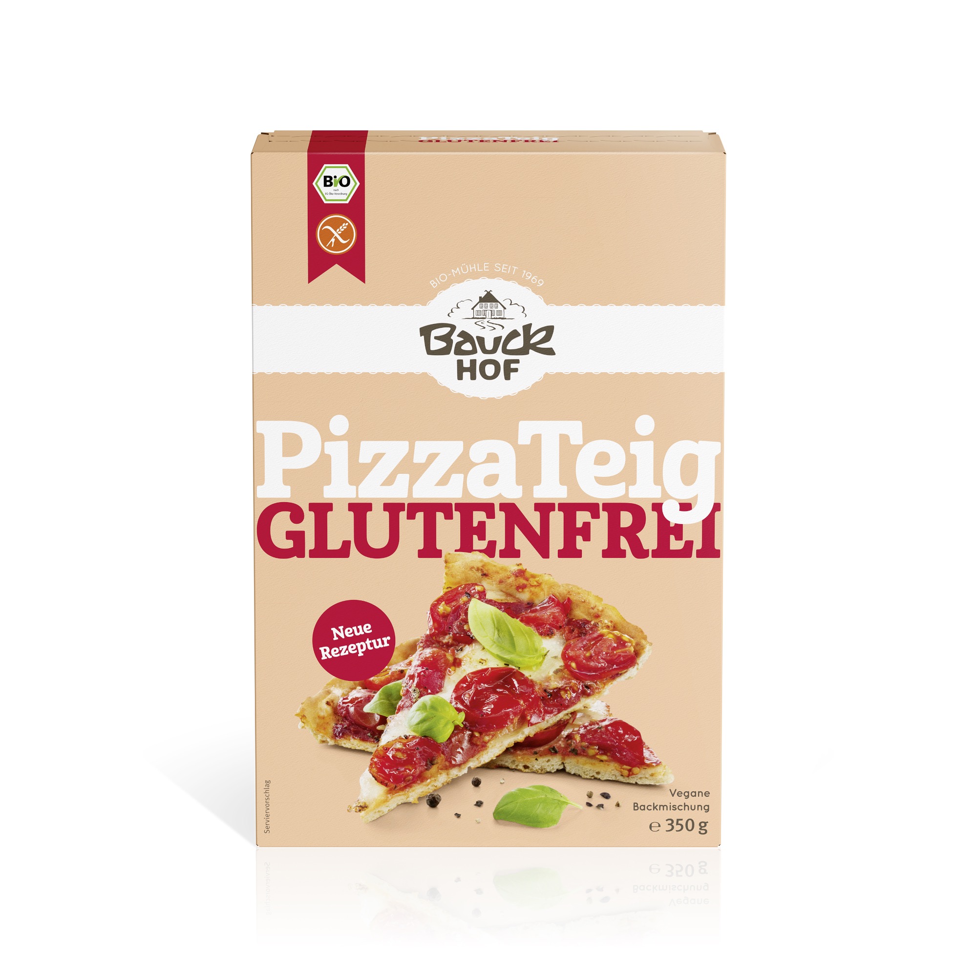 Pizzateig, glutenfrei (Bio, 350g) von Bauckhof.