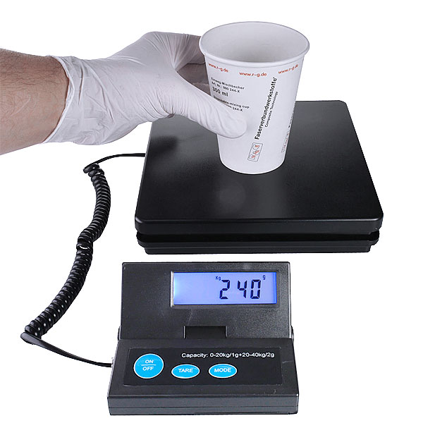 Digital scale up to 40 kg R&G Faserverbundwerkstoffe GmbH Composite