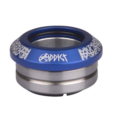 Ein blau-silbernes Kugellager mit grafischen Mustern und dem Schriftzug 