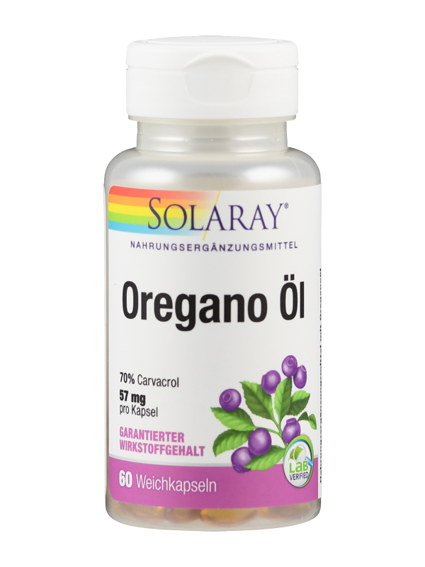 Oregano Oil 70% Carvacrol von Solaray.