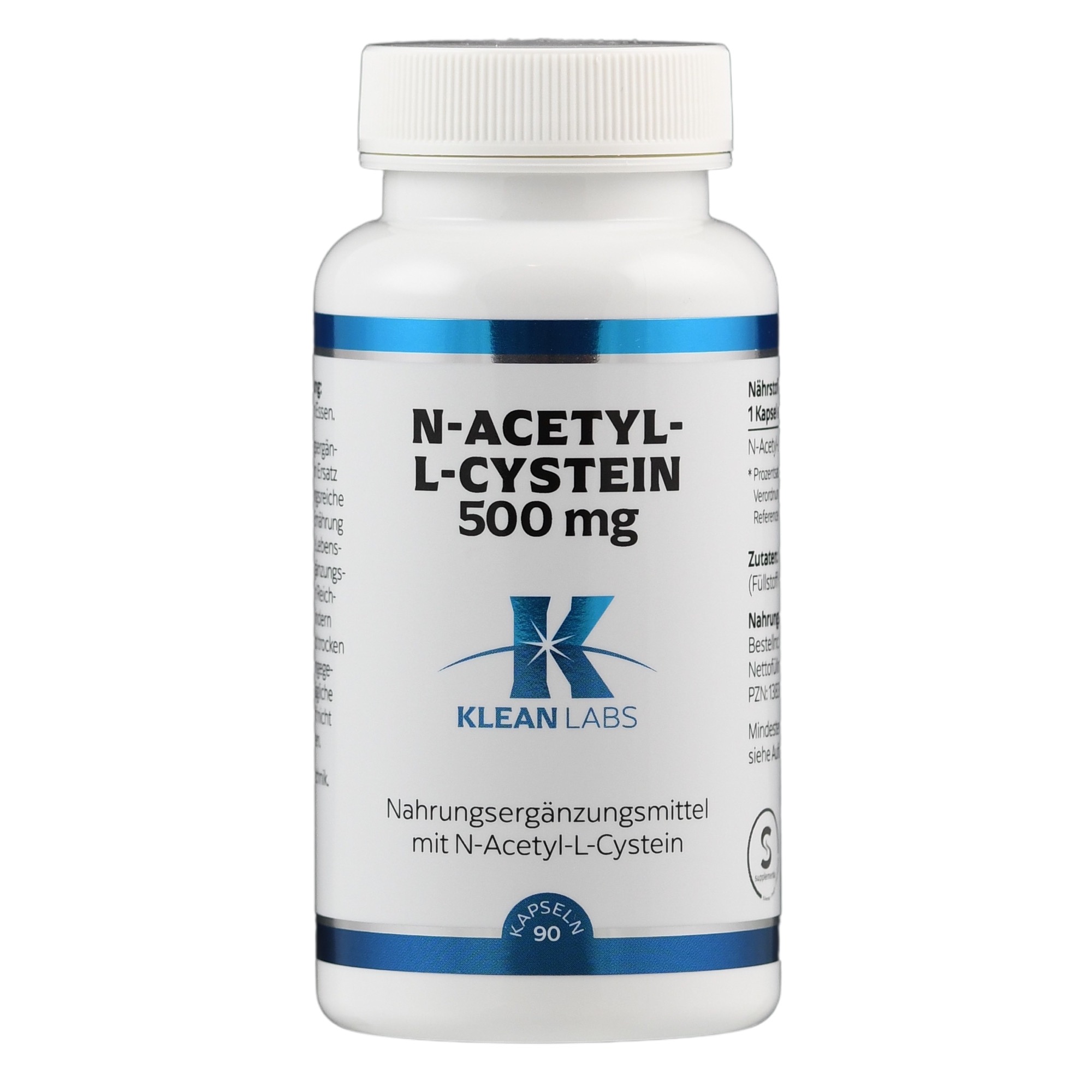 N-Acetyl-L-Cystein 500 mg von Klean Labs.