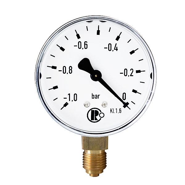 Vacuum gauge (0/-1 bar)