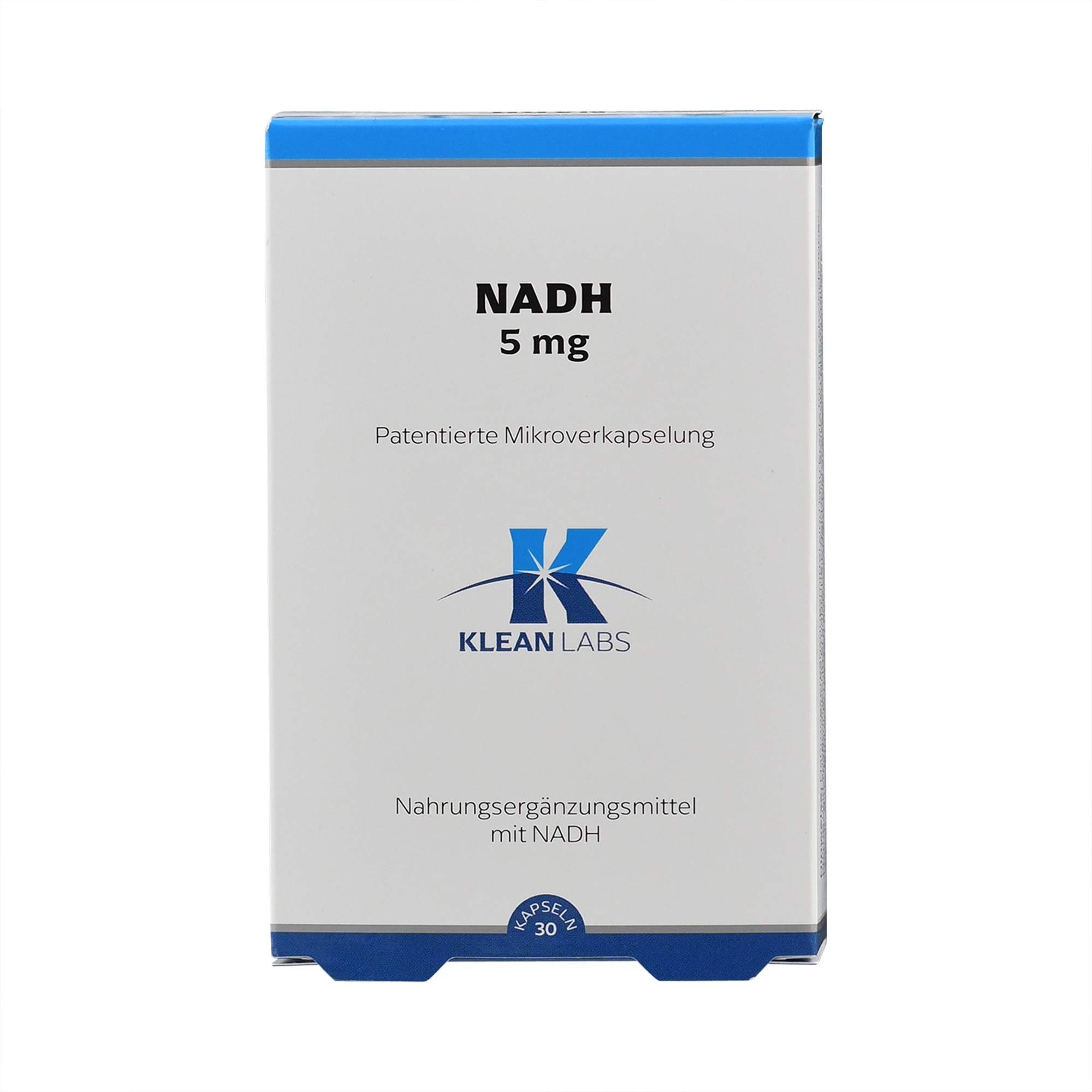 NADH 5 mg stabilisiert von Klean Labs.