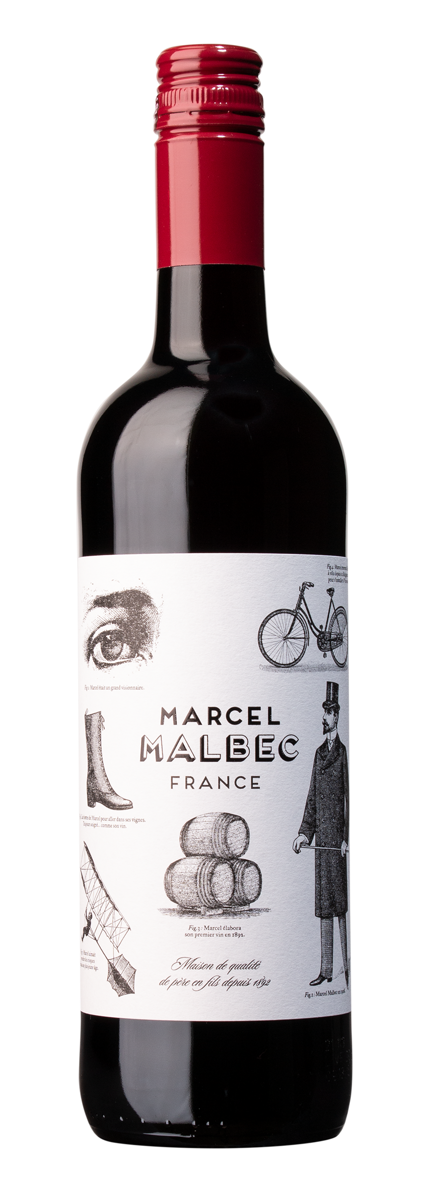 „Marcel Malbec“ Vin de France, rouge